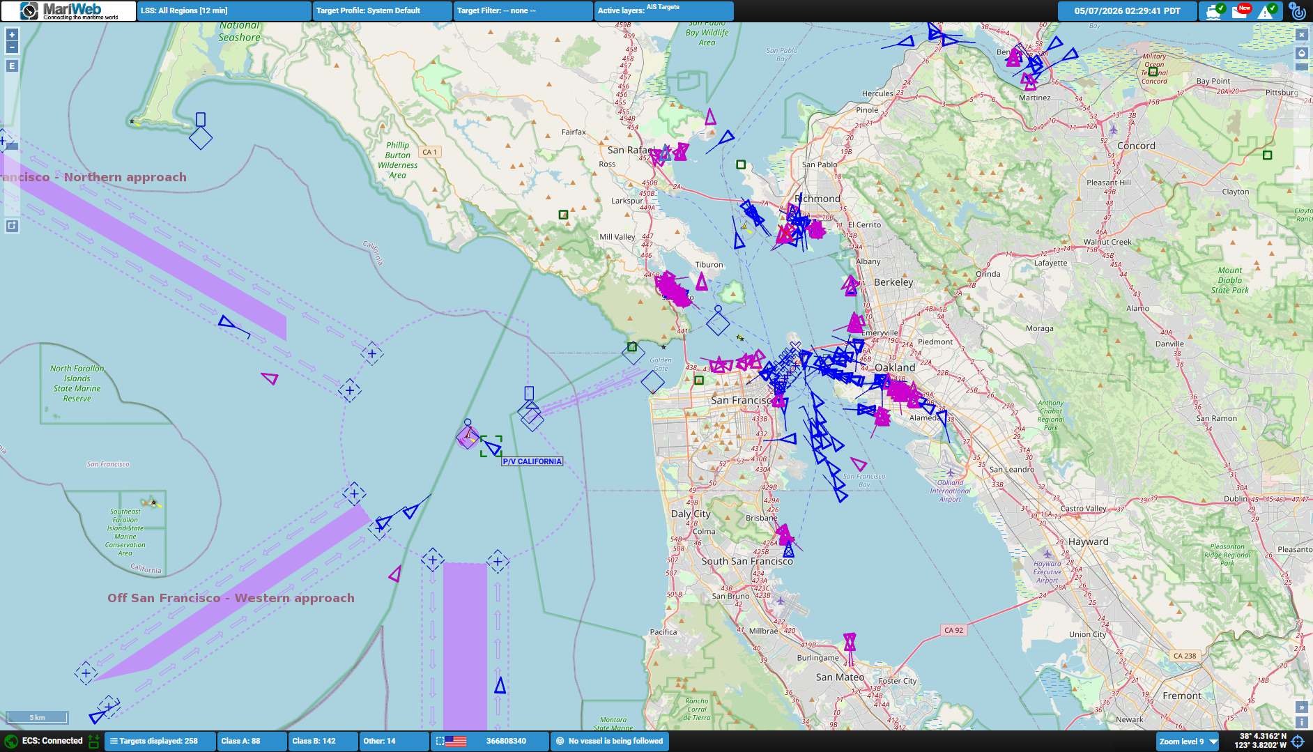 MariWeb ECS display
